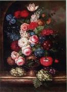 Floral, beautiful classical still life of flowers.059 unknow artist